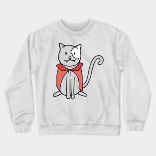 Halloween Costume Cat Vampire Crewneck Sweatshirt